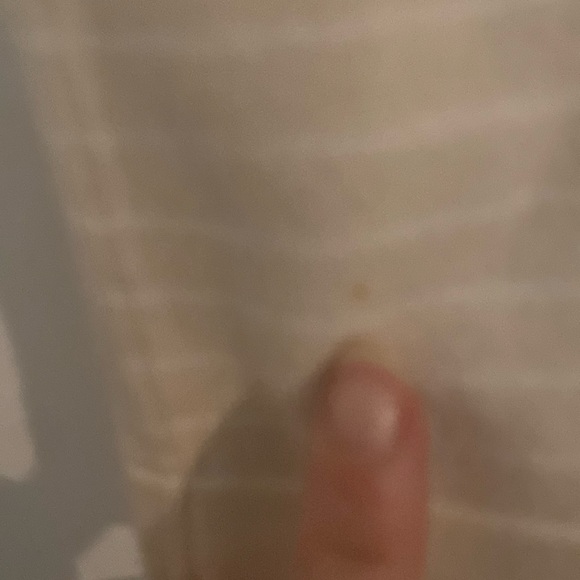 STRUCTURE light tan striped cotton V-Neck Sweater - Picture 6 of 6